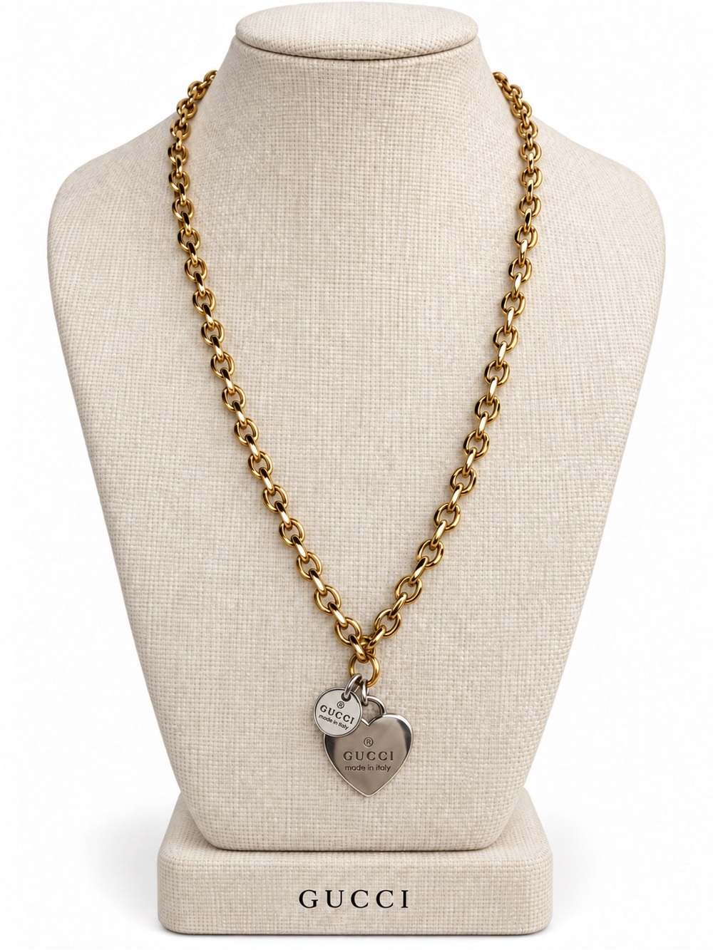Authentic charm Gucci Necklace|Mixed Metal